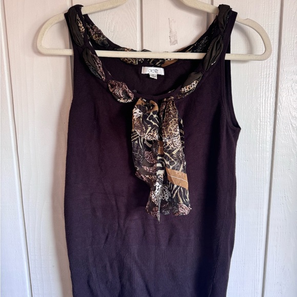 Vintage Cache Chocolate Brown Top - Picture 2 of 7